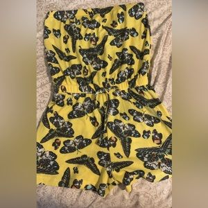Strapless Butterfly Romper